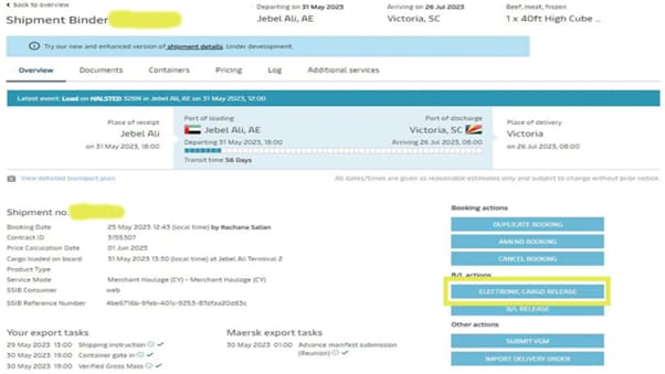 maersk dashboard