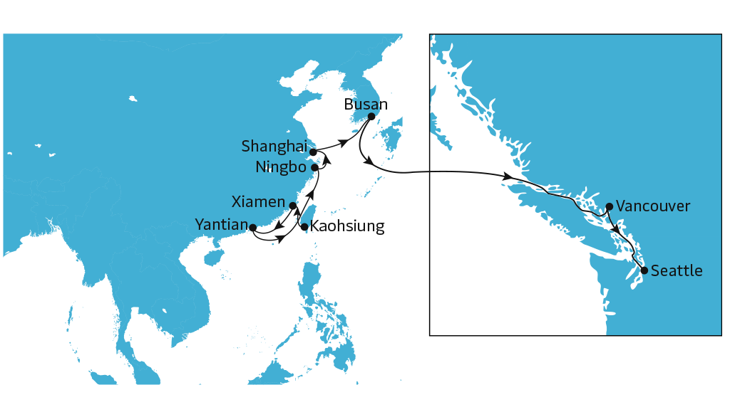 yantian port map
