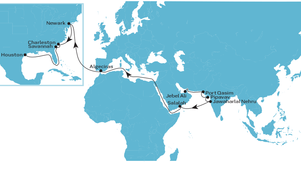 Mecl1 Westbound | IMEA | Maersk