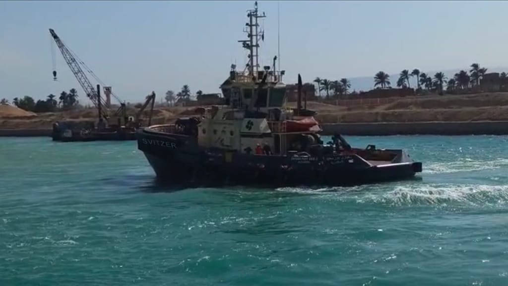 Vessel blockage in the Suez Canal